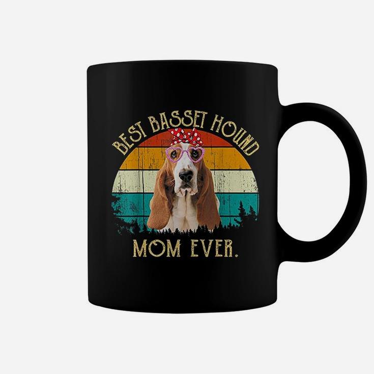 Vintage Retro Mama Mothers Day Best Basset Hound Mom Ever Coffee Mug