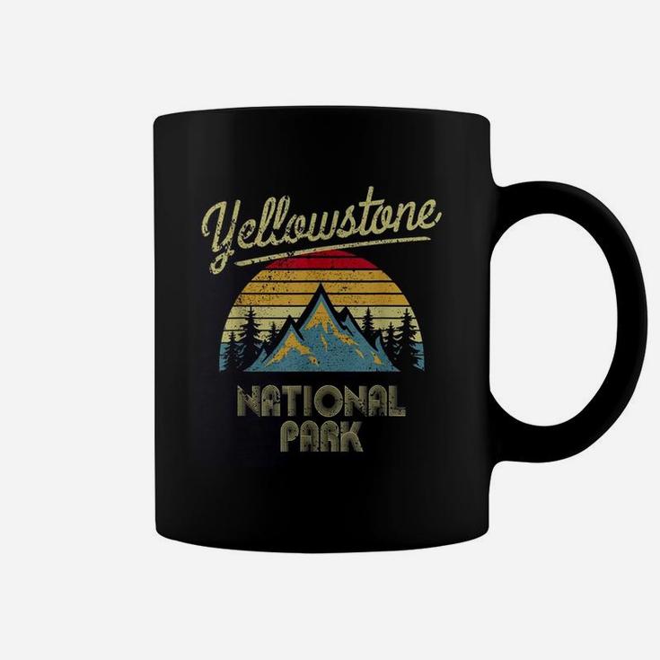 Vintage Retro Yellowstone Mountain National Park Shirt Coffee Mug