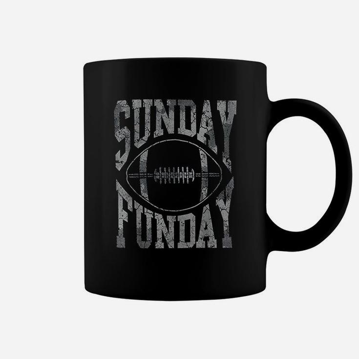 Vintage Silver Sunday Funday Football Coffee Mug