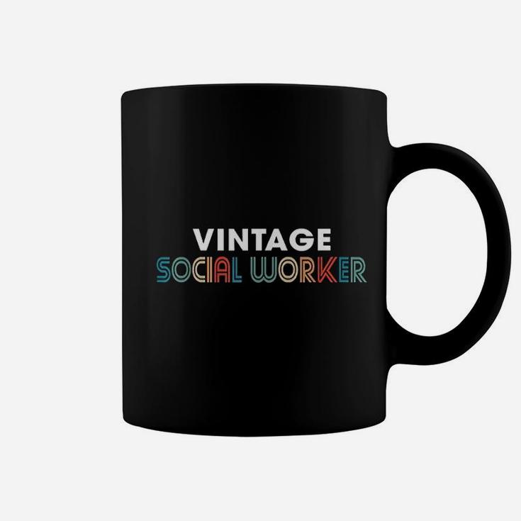Vintage Social Worker Retro Style 60s Coffee Mug