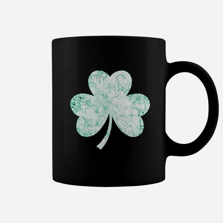 Vintage Style Distress Heather Irish Green Shamrock St Patricks Day Ireland Pride Coffee Mug