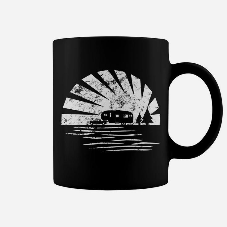Vintage Sunset Shirt 5th Wheel Camper Rv Vacation Gift Coffee Mug
