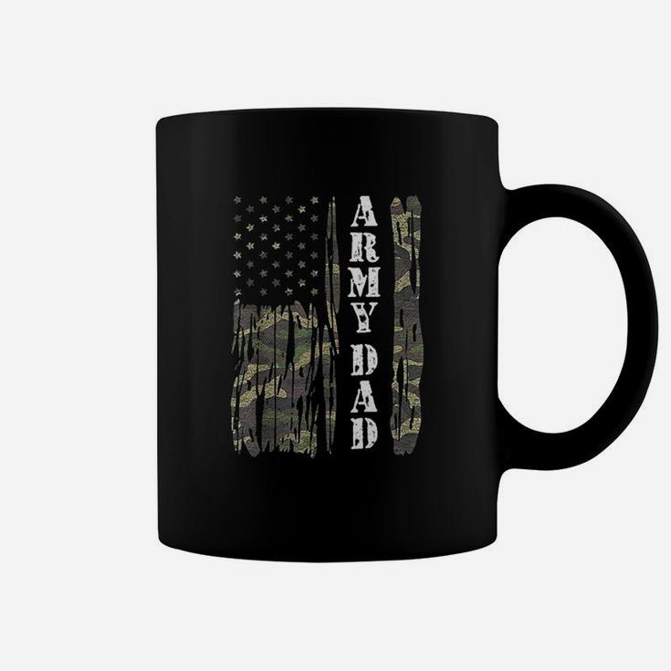 Vintage Us Flag Army Dad Veteran Father Fathers Day Gift Coffee Mug