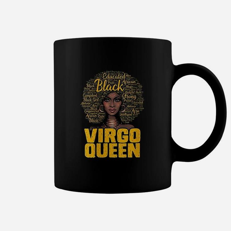 Virgo Queen Black Woman Afro African American Coffee Mug