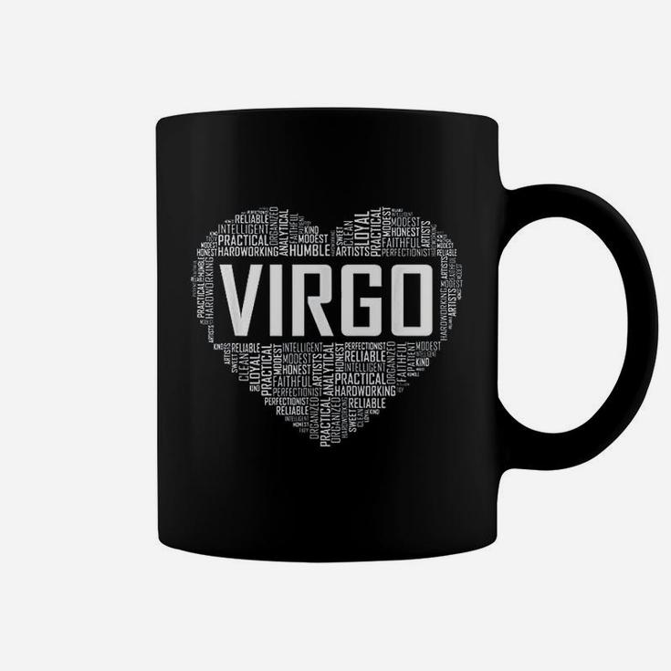 Virgo Zodiac Traits Horoscope Astrology Sign Gift Heart Coffee Mug