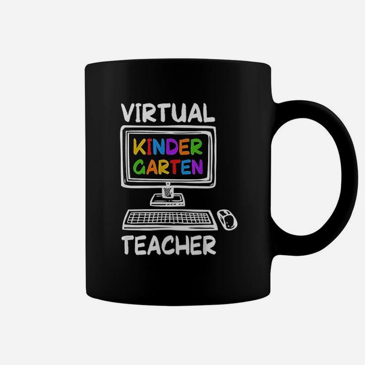 Virtual Kindergarten Teacher Distance Learning Back To School Coffee Mug