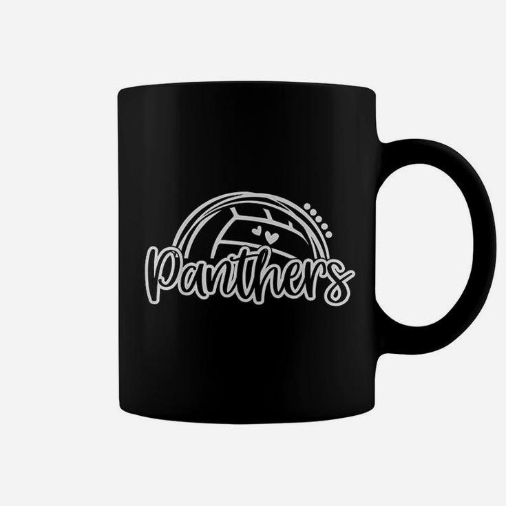 Volleyball Panther School Sports Fan Team Spirit Coffee Mug
