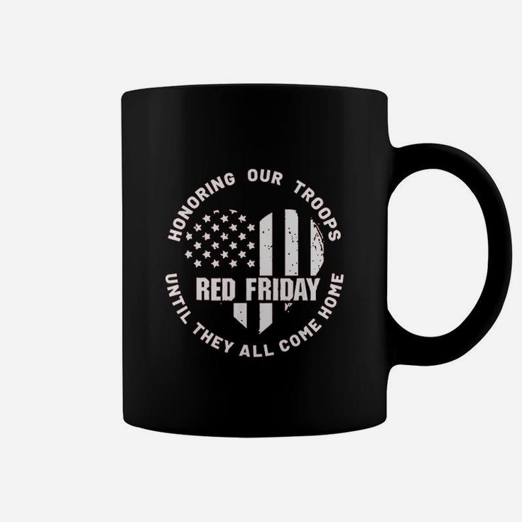 Wear Red On Friday - Us Military Pride And Support Coffee Mug