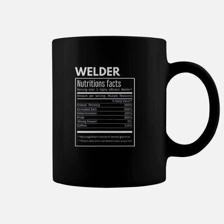 Welding Gift Welder Funny Nutrition Facts Coffee Mug