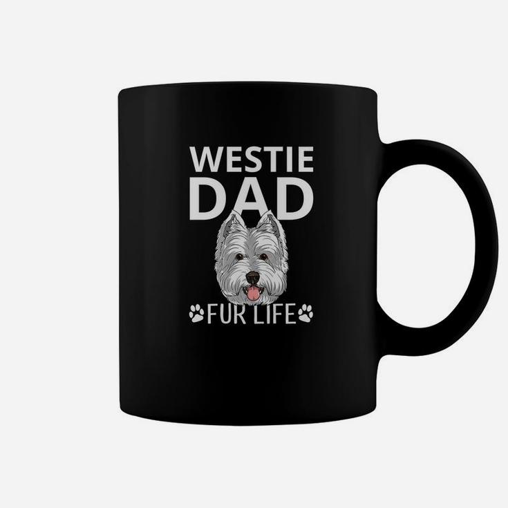 Westie Dad Fur Life Dog Fathers Day Gift Pun Puppy Coffee Mug