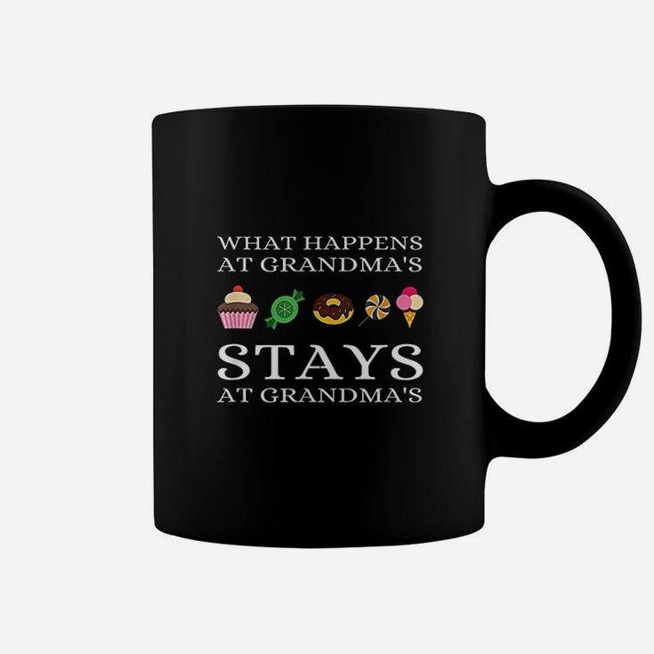 What Happens At Grandmas Stays At Grandmothers Funny Quote Coffee Mug