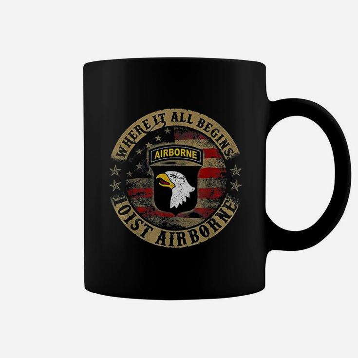 Where It All Begins 101st Airborne Us Army Coffee Mug