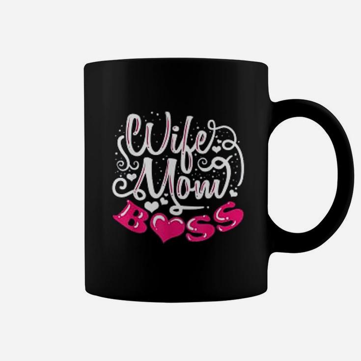 Wife Mom Boss Funny Mom Mothers Day Gift Coffee Mug