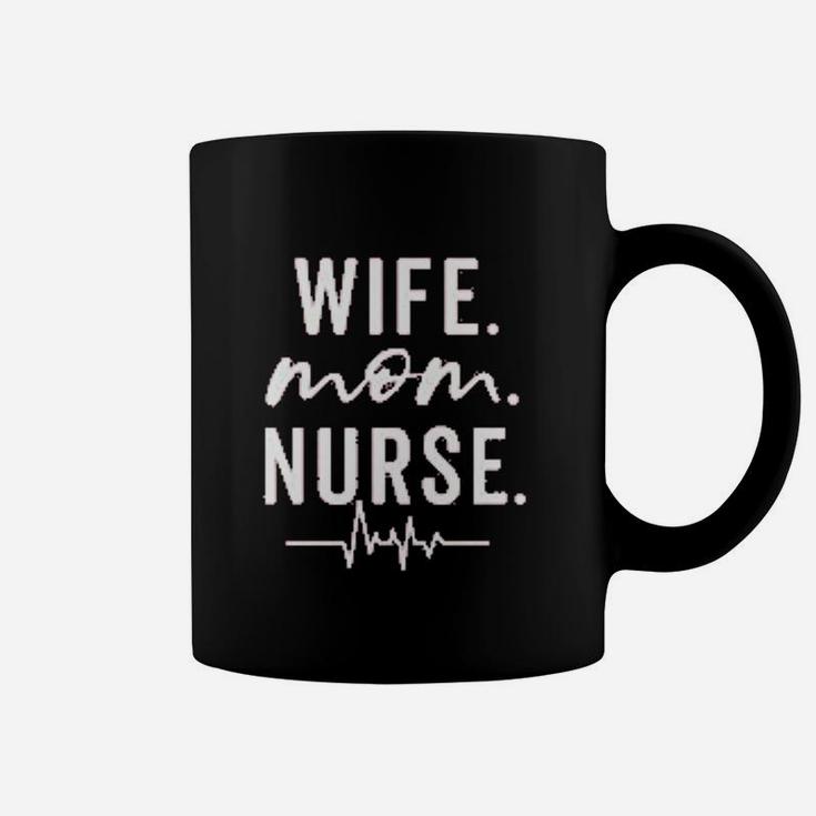 Women Wife Mom Nurse Funny Letter Moms Gift Nurse Coffee Mug