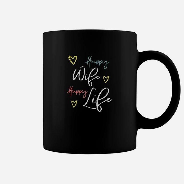 Womens Happy Wife Happy Life Coffee Mug