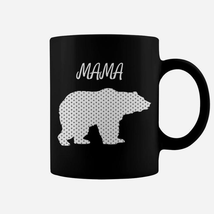 Womens Mama Bear Star Design Graphic For Mom Coffee Mug