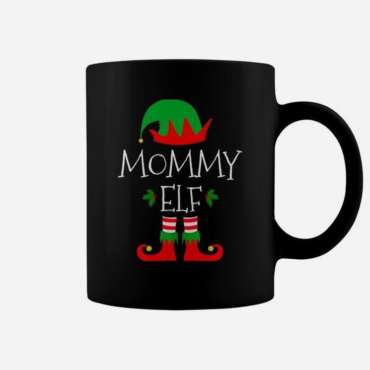 Womens Mommy Elf Matching Family Group Christmas Gifts Coffee Mug
