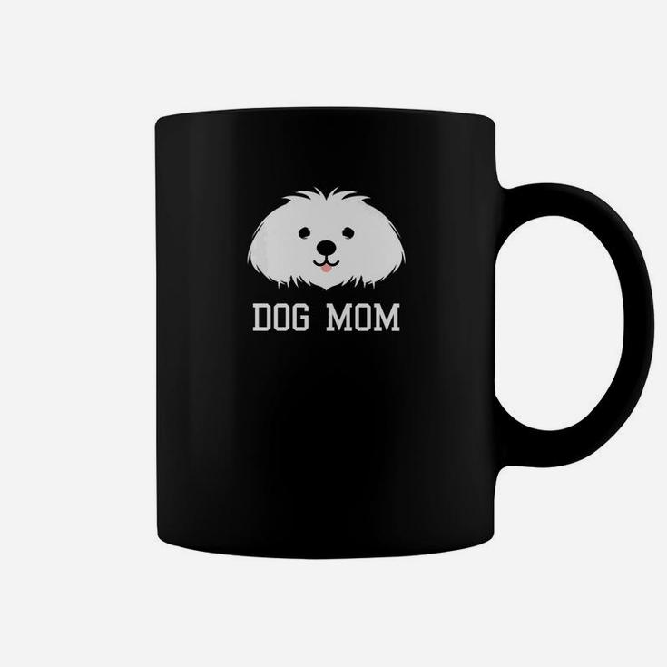 Womens Mothers Day Dog Mom Maltese Pup Coffee Mug