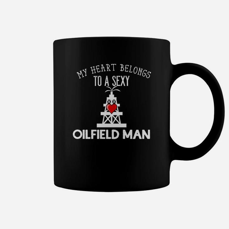 Womens Womens Oilfield Wife Girlfriend Love Coffee Mug