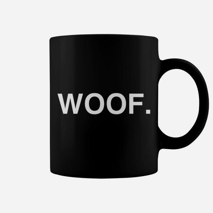 Woof Funny Minimalist Dog Lover Gift Coffee Mug