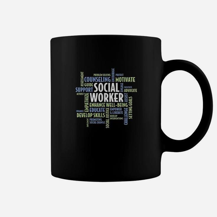 Words Lcsw Social Work Month Gift For Social Worker Coffee Mug
