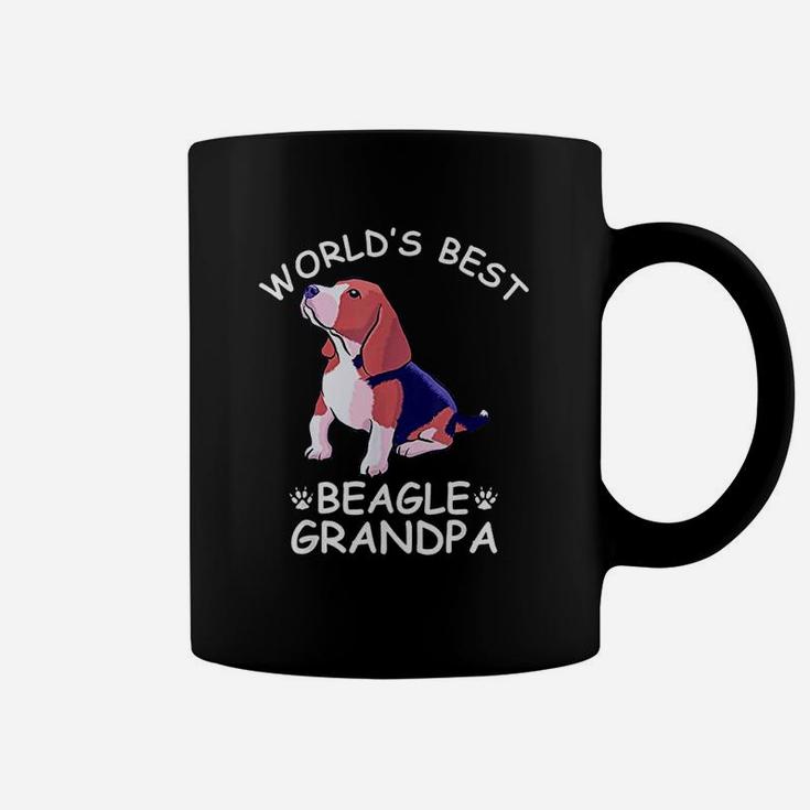 World Best Beagle Grandpa Funny Granddog Dog Lover Coffee Mug