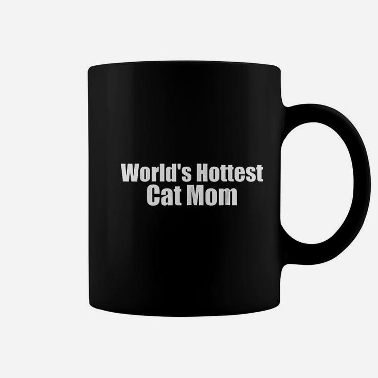 World Hottest Cat Mom Funny Coffee Mug