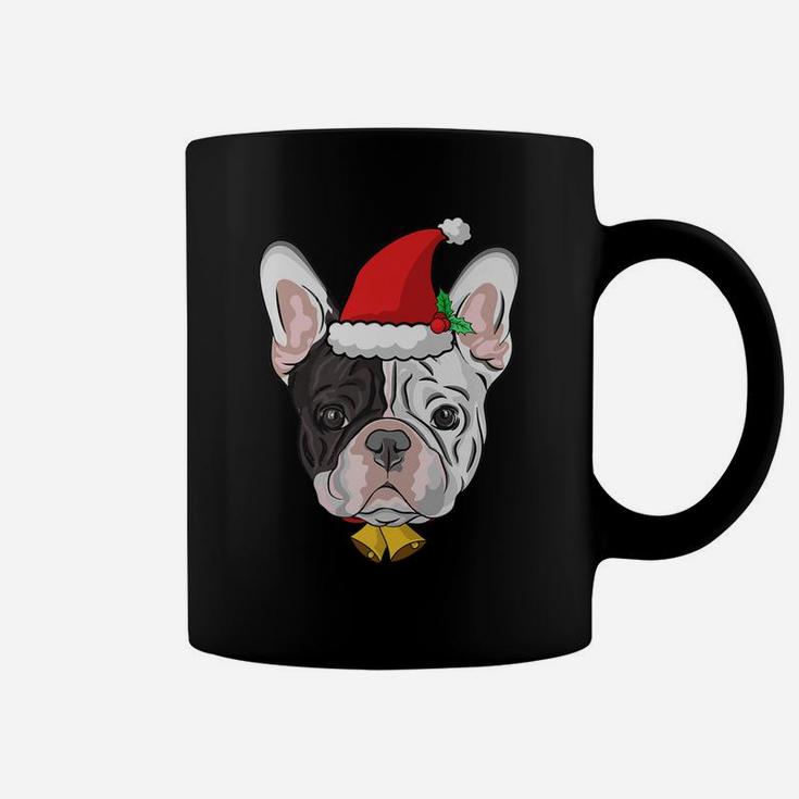 Xmas Funny French Bulldog With Antlers Christmas Coffee Mug