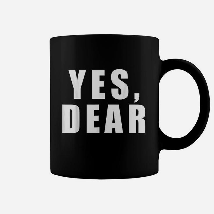 Yes Dear Funny Whipped Husband Marriage Valentine Coffee Mug