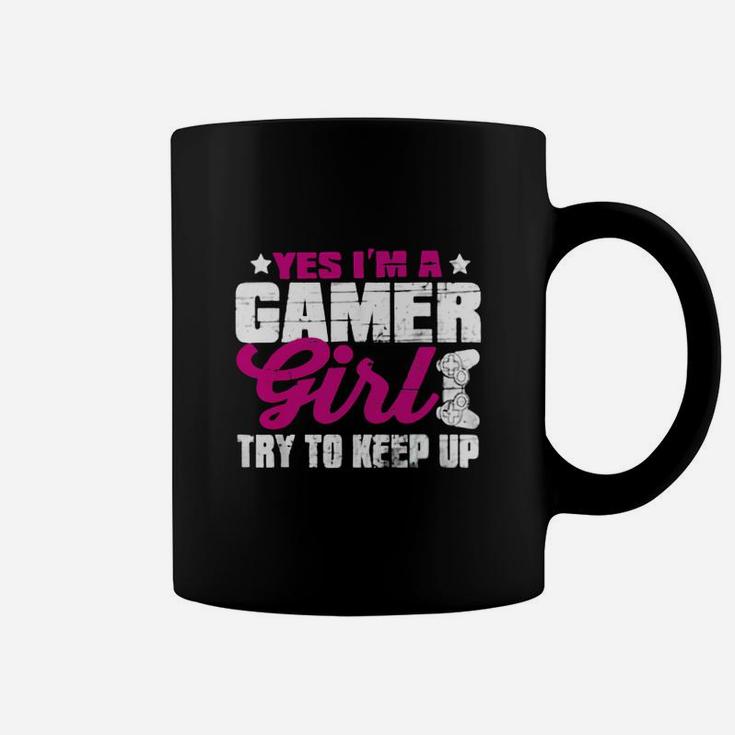 Yes I'm A Gamer Girl Shirt Funny Video Gamer Gift Gaming Coffee Mug