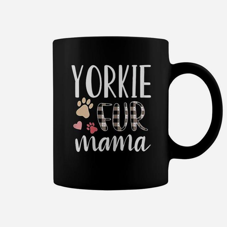 Yorkie Fur Mama Funny Yorkshire Terrier Yorkie Dog Gift Coffee Mug