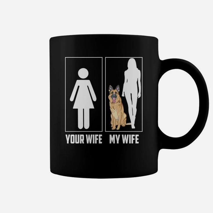 Your Wife My Wife Funny German Shepherd Dog Lovers Coffee Mug