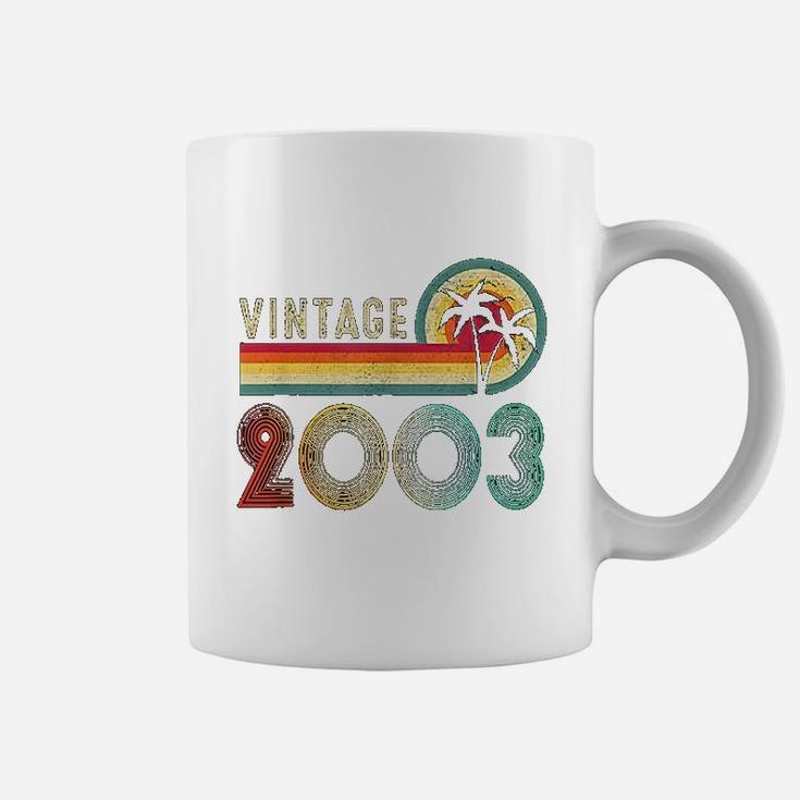 19 Yrs Old Gift Boy Girl Vintage 2003 Retro 19th Birthday  Coffee Mug