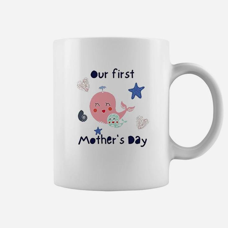 1st Mothers Day Whale Ocean Lover First Mothers Day Coffee Mug