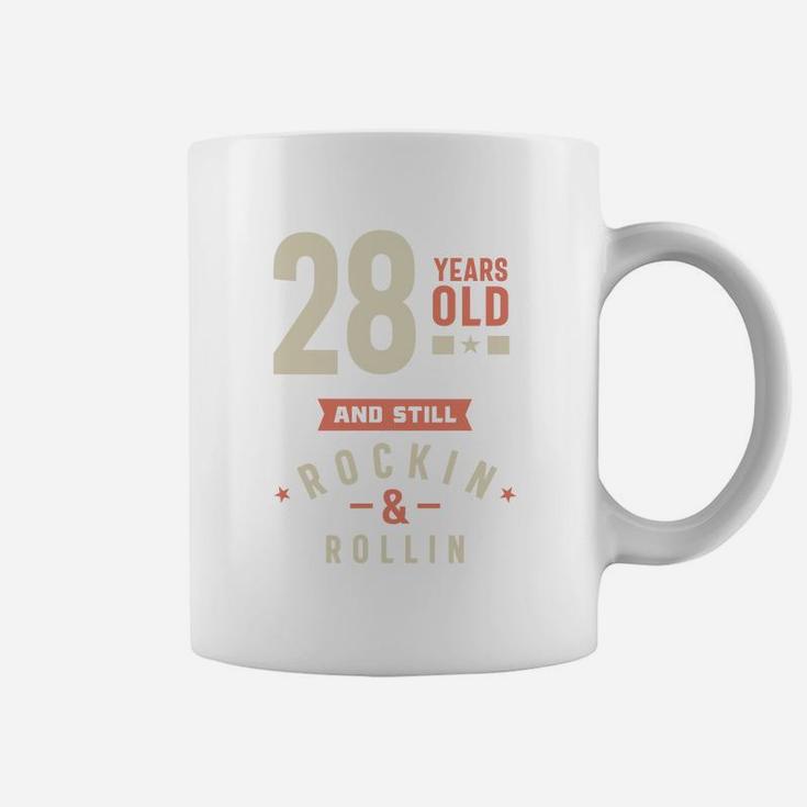 28 Years Old And Still Rocking And Rolling 2022 Coffee Mug