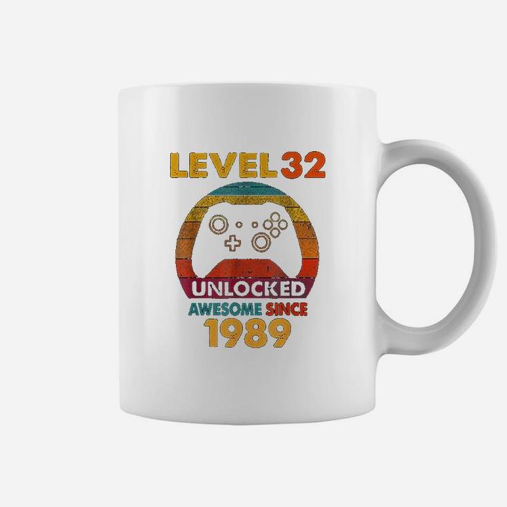 33rd Bday Boy Gamer Level 33 Unlocked Awesome Since 1989  Coffee Mug