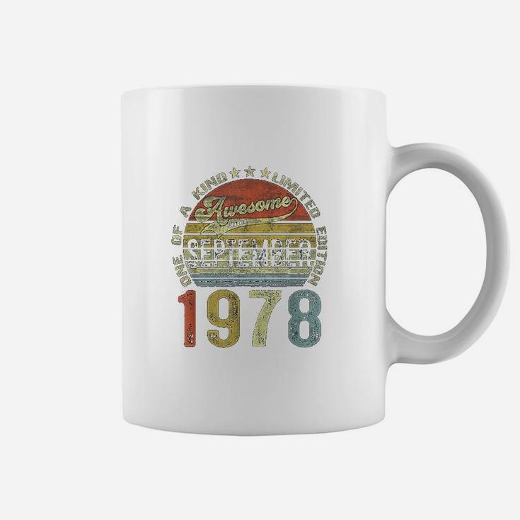 44 Years Old Gifts Vintage September 1978 44th Birthday Gift  Coffee Mug