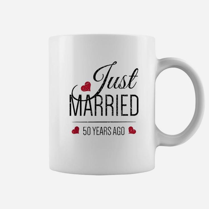 50th Wedding Anniversary Just Married 50 Years Ago Coffee Mug