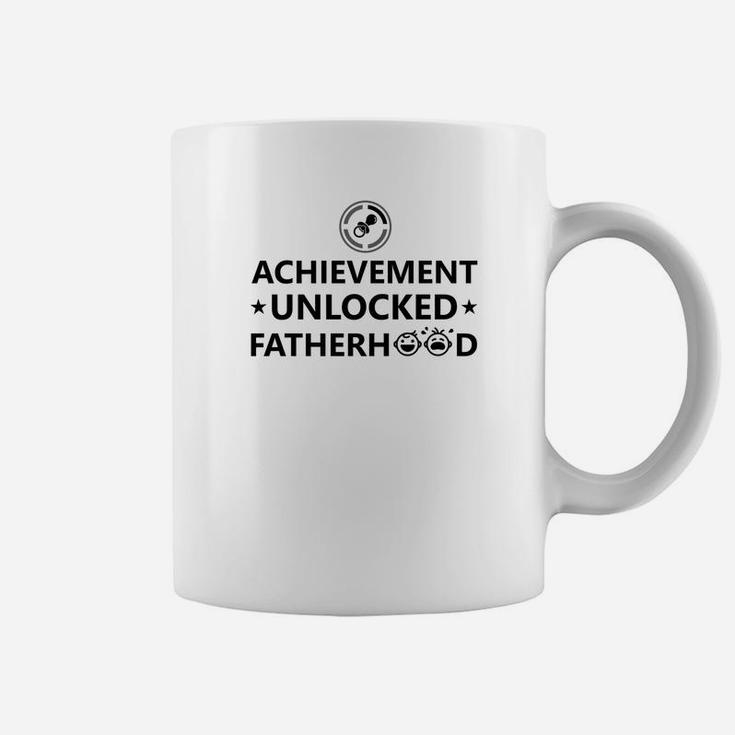 Achievement Unlocked Fatherhood Gamer Dad Premium Coffee Mug