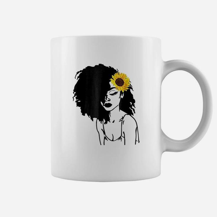 Afro Natural Black Hair Queen Black History Coffee Mug