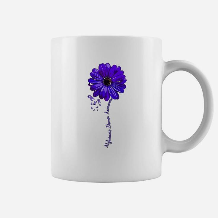 Alzheimers Awareness Pretty Flower Support Coffee Mug