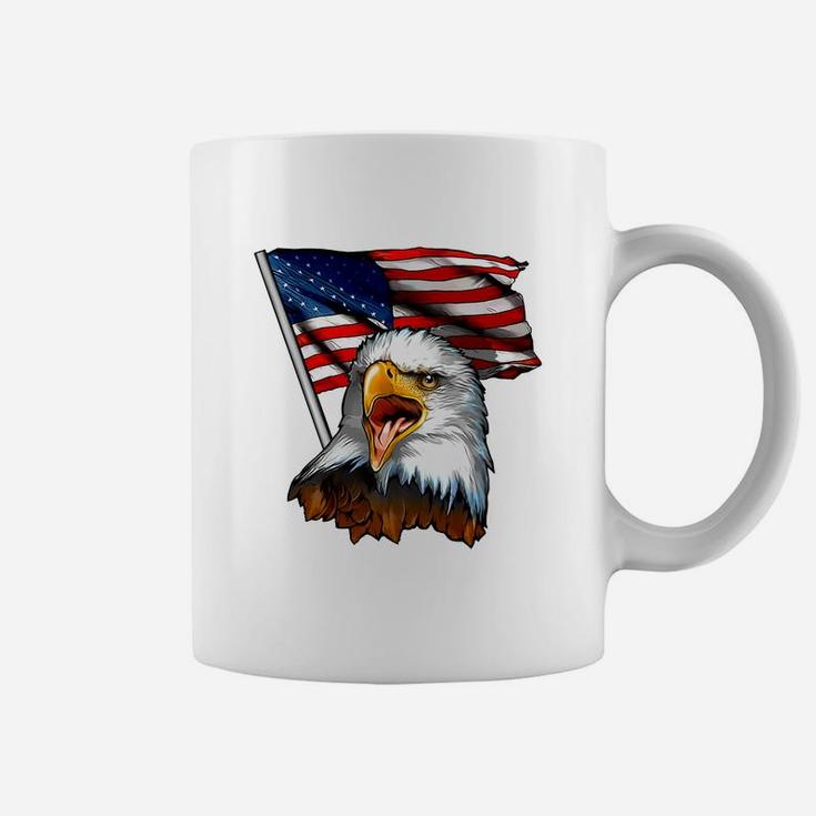 America - Eagle And Flag Coffee Mug