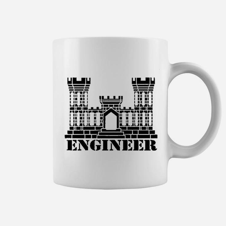 Army Engineer Branch Insignia Castle Veteran Graphic Coffee Mug