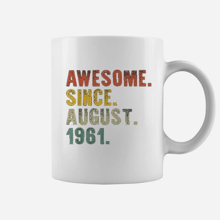 Awesome August Born In 1961 Vintage 60th Birthday Gifts  Coffee Mug