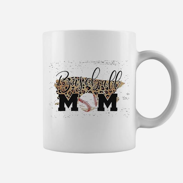 Baseball Mom For Women Leopard Baseball Cute Graphic Coffee Mug
