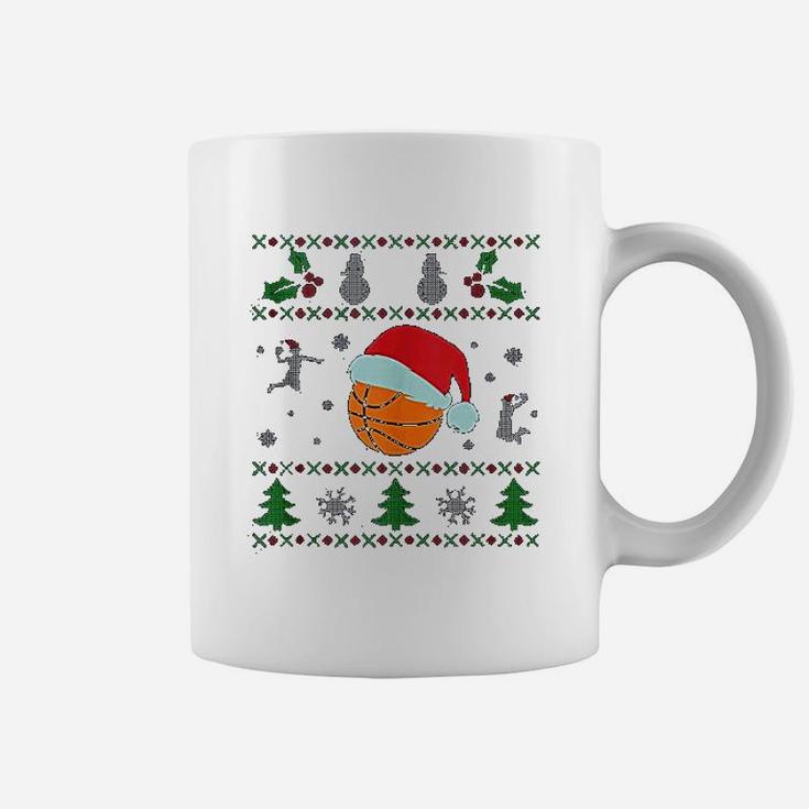 Basketball Ugly Christmas Coffee Mug