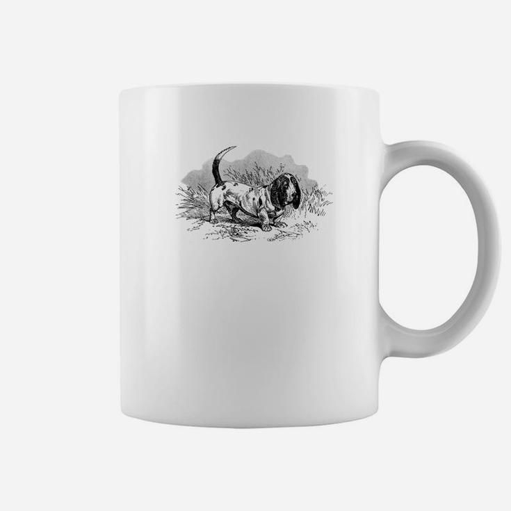 Basset Hound Vintage Retro Basset Hound Dog Premium Coffee Mug
