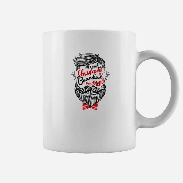Beard Boyfriend Funny Christmas Beard Coffee Mug