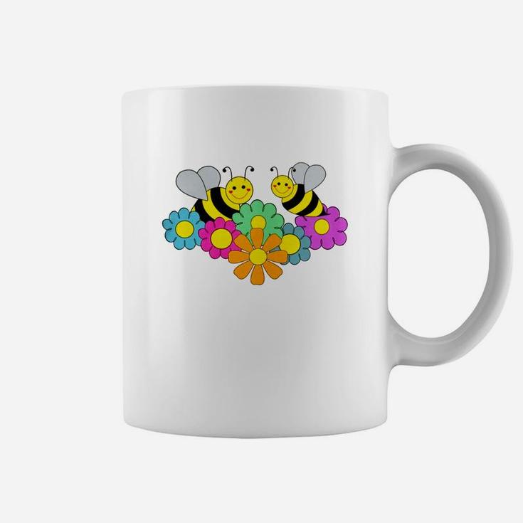 Bees And Flowers Coffee Mug