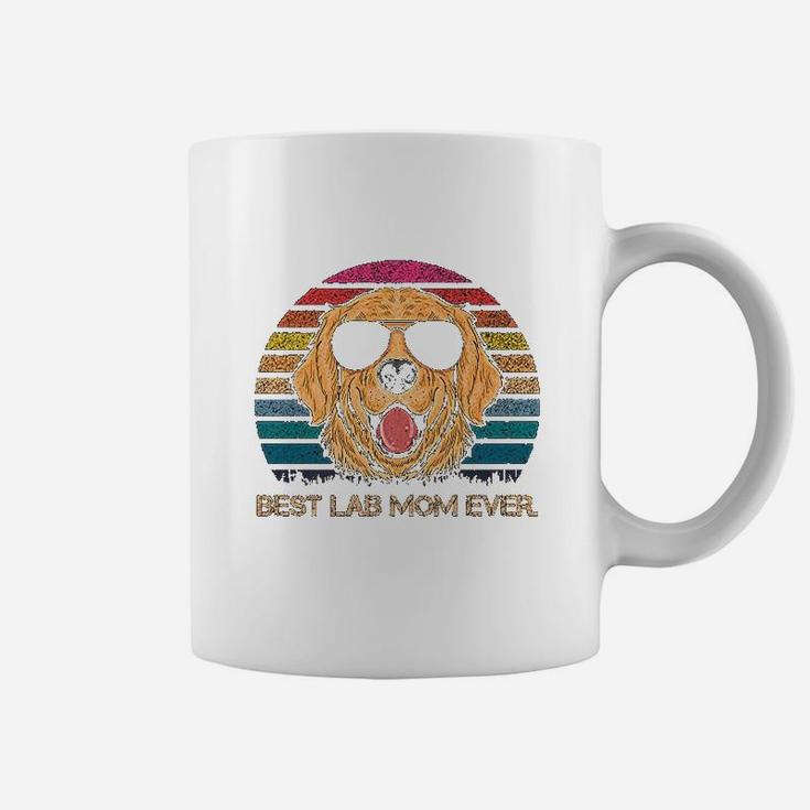 Best Lab Mom Ever Retro Vintage Labrador Retriever Mom Gift Coffee Mug